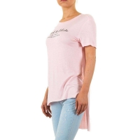 1489 LD Ασύμμετρη γυναικεία μπλούζα - ρόζ