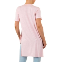 1489 LD Ασύμμετρη γυναικεία μπλούζα - ρόζ