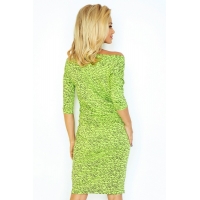 70098 NU Σπορ φόρεμα με μανίκια 3/4 -Πρασινο Ανοιχτό