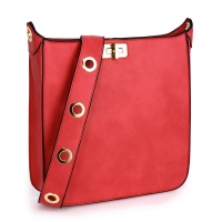 1448 AG Γυναικεία χιαστί τσάντα AG00566 - Κόκκινη