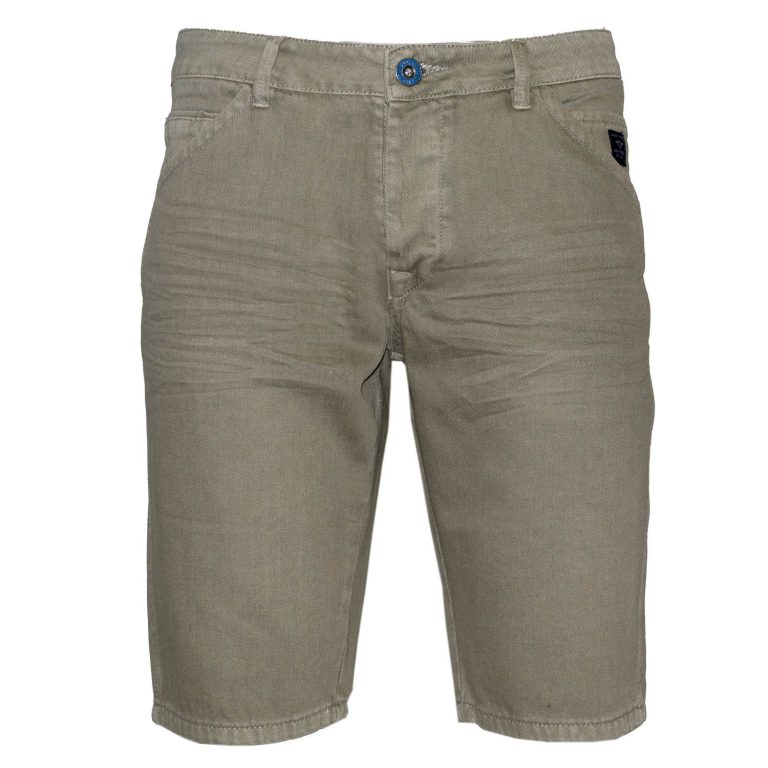 VAN HIPSTER 71309-28 Ανδρική τζήν βερμούδα 5τσεπη - μπέζ-Μπεζ